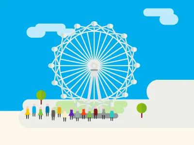 London Eye attraction london tourist travel