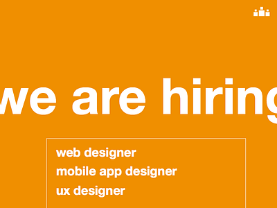 We Are Hiring app designer hiring ux web designer