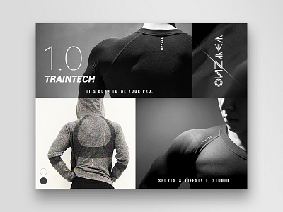 TRAINTECH banner fashion fitness sports suit train