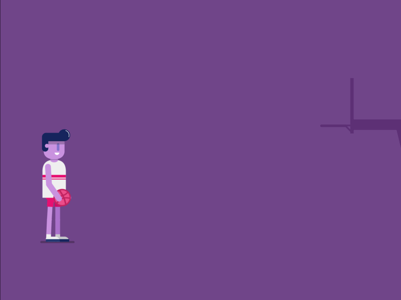 First Shot! 2d after effects animation basket debut design dribbble first shot gif invite motion vector