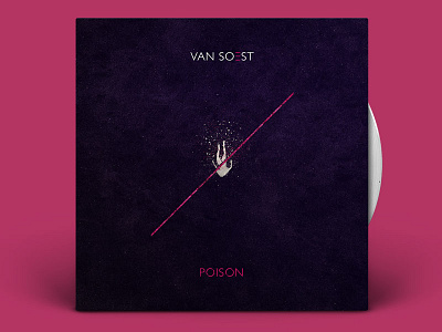 Van Soest – Poison (Single cover) album cover artwork cover geometry graphic design illustration minimal print sleeve texture vinyl