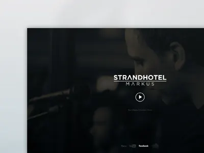 Landing Page for Music Band band land music ui ux web