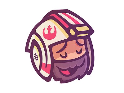 Red Five art avatar illustration rogie star wars