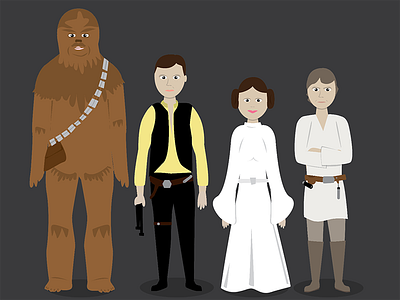 Star Wars chewbacca han solo leia luke skywalker star wars