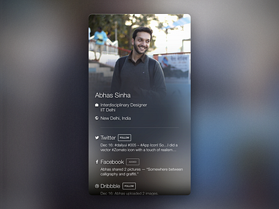 Daily UI 006: User Profile app card dailyui ios iphone minimal mobile ui user profile ux wireframe