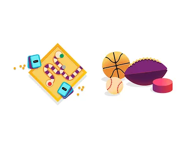 PopWorks Icons 3 baseball basketball football hockey puck icons illustration