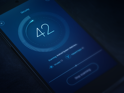 Android Antivirus Application android antivirus counter scaning