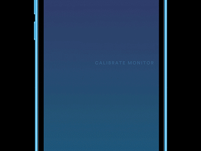 MM Calibration animation interface motion graphics ui