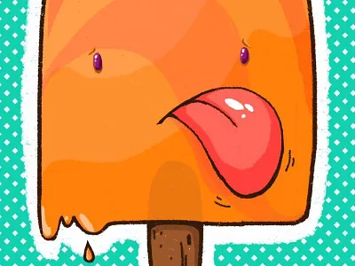 ice cream serie buddy color cute design ice cream illustration purple