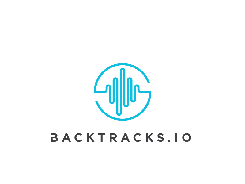 BACKTRACKS.IO logo in SVG animation audio backtracks gsap logo music svg waveform