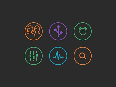 Features Icons analytics icons mode outline