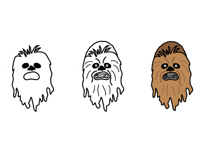 Chewbacca Sketch chewbacca chewy doodle illustration star wars starwars wookiee