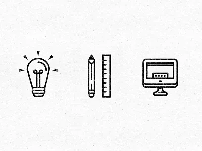 Icon Work design iconography icons illustrator photoshop texture