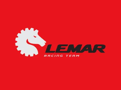 Lemar animal horse logo racing sport