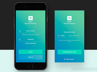 Pibox android app chat cloud files ios messenger mobile pibox startup uiux