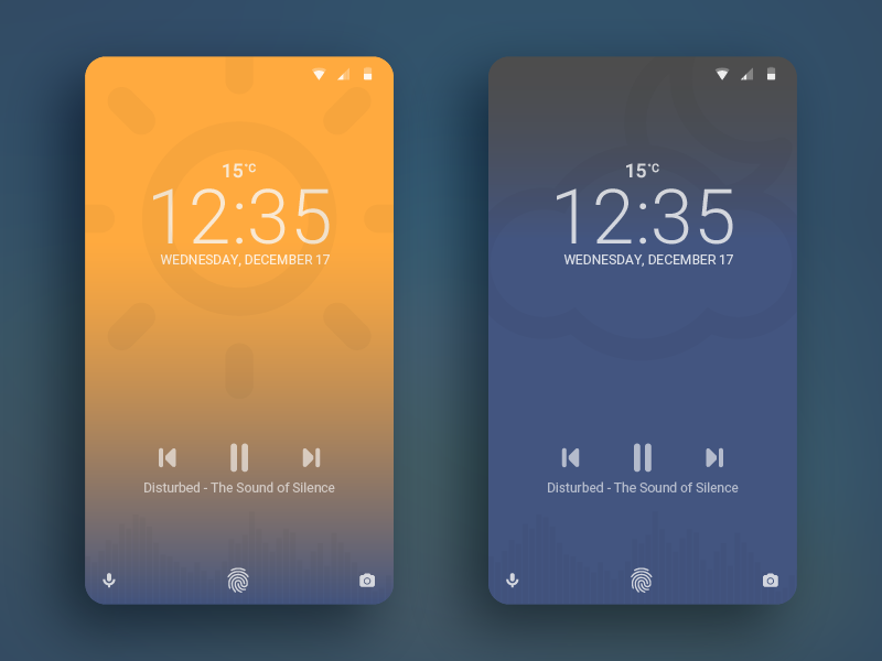 Lockscreen Android android lockscreen minimal weather