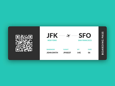 Daily UI : #024 // Boarding Pass boarding dalyui day24 pass ui ux