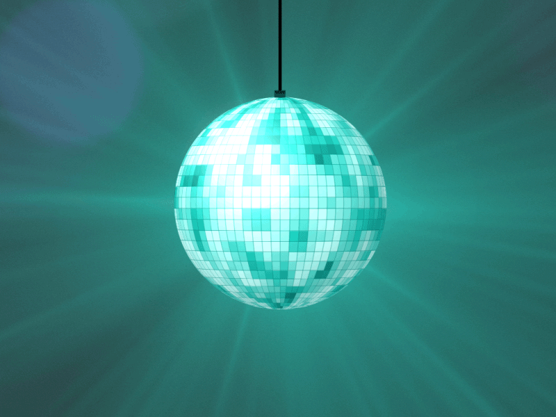 Mirror ball - Let's party ! animation disco ball mirror ball motion design party