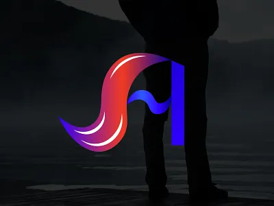 A letter a alphabet fox fun letter logo logotype photo silhouette tail