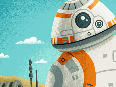 BB-8 bb 8 bb8 children illustration kids space star wars