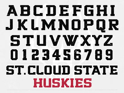 Huskies Font branding font huskies husky sports