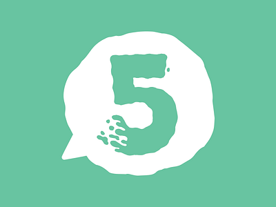 5 Not So Creative Questions 5 blog bubble cute illustration jetpacks and rollerskates kids illustration logo number slime speech bubble toronto