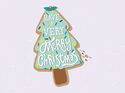 Season's Greetings christmas cookie hand drawn hand lettering handlettering illustrator lettering xmas