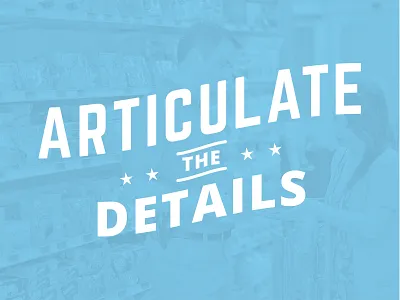 All About the Details details kellogg lockup not corporate photo sparc stars texture type typography