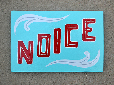 Noice drawn filigree hand illustration noice ornament paint sign