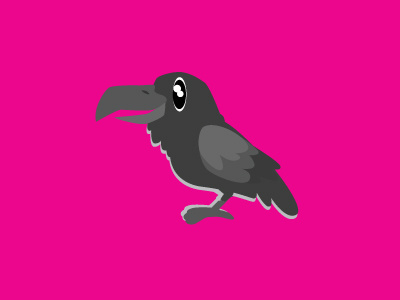 bird studies pt. 3. bird character clean crow design graphic graphic design illustrate illustration vector