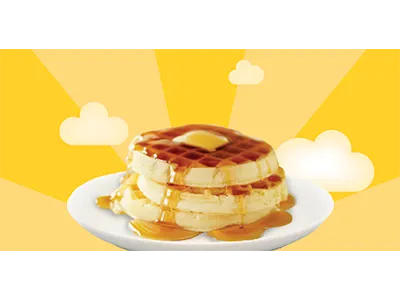 heavenly waffles breakfast comp concepting packaging design