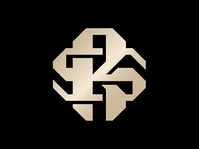 SR Monogram cosmetics edgy geometric gold make up metallic monogram nyc sr