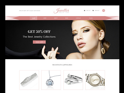 Upcoming Jewelry Shop Theme e commerce jewellery shop web design wordpress
