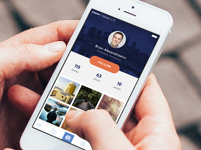 Daily UI Challenge #006 dailyui mobile phone profile ui user