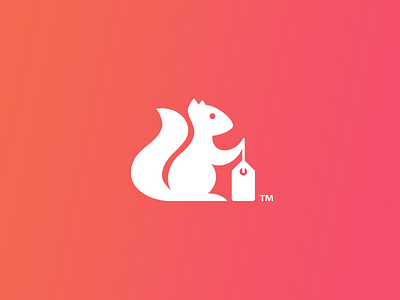 Online Deals cute deals gather logo mark sales squirrel