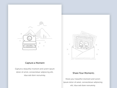 Mobile App Onboarding apps illustration ios journey mobile moment onboarding photo travel ui