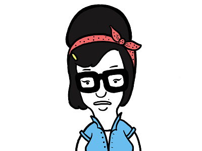 Tina Winehouse bobs burgers illustration tina