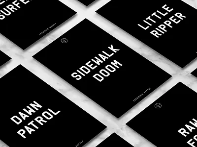 Corriente Posters design font poster skateboarding typeface