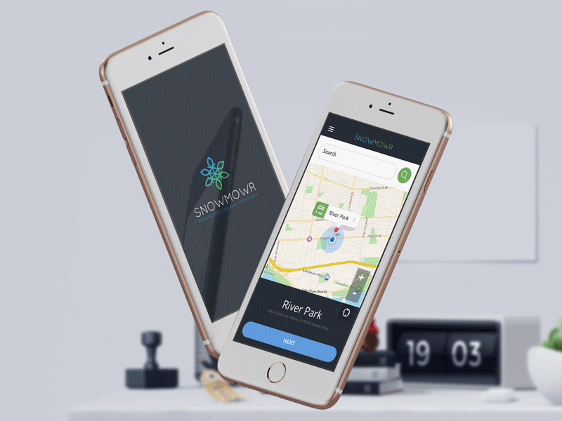 iOS Animated iPhone--First Animated GIF android app application development ios mobile mockups showcase