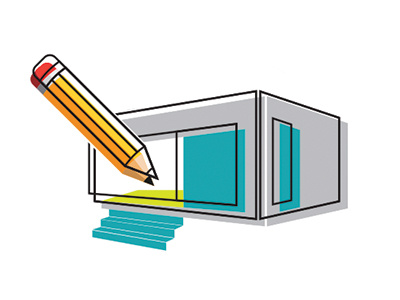 House drawing icon icon illustration vector