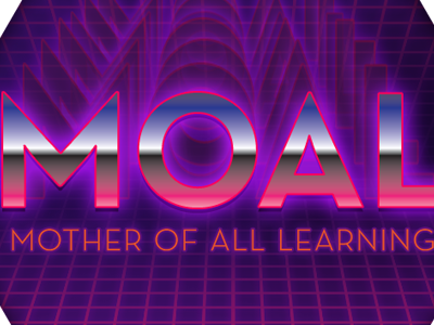 Moal Logo 80s retro retrofuture