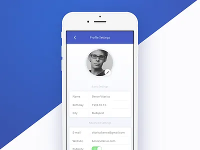 Day 73 - Account Settings 100 day challenge account challenge dailyui design menu profile settings ui user interface ux