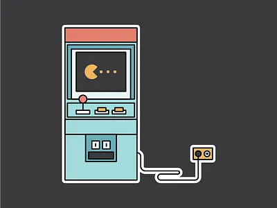 Coin-op arcade coin op game pacman plug