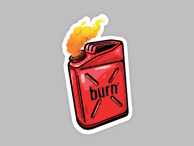 Burn Sticker 2 bread burn illustration skull sticker vector vinyil