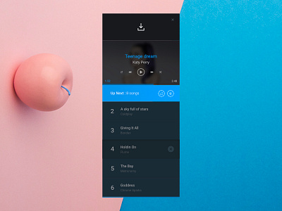 Music app app download free gradient icons interface music ui ux