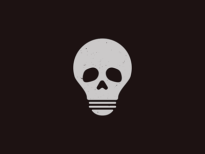 RIP brush idea light bulb noise skull