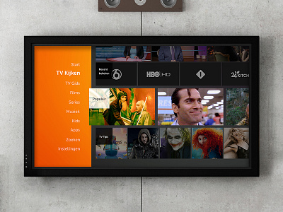 IP-TV big screen ip tv on demand svod ten foot interface ui ux