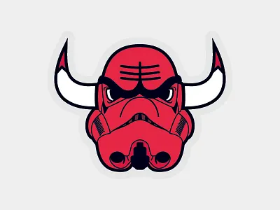 Chicago Troops! basketball bulls chicago bolls illustration starwars storm storm troopers trooper troops vector