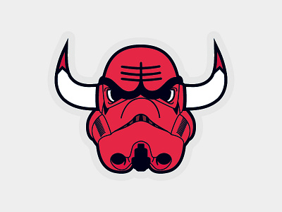 Chicago Troops! basketball bulls chicago bolls illustration starwars storm storm troopers trooper troops vector