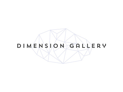 Yep. crystalline dimension gallery identity logo silver